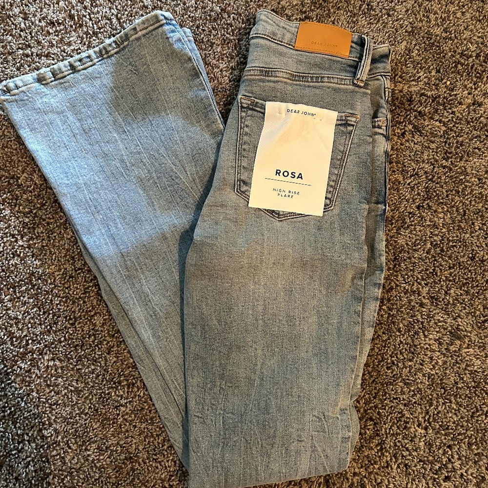 Dear John Rosa Flare Jean